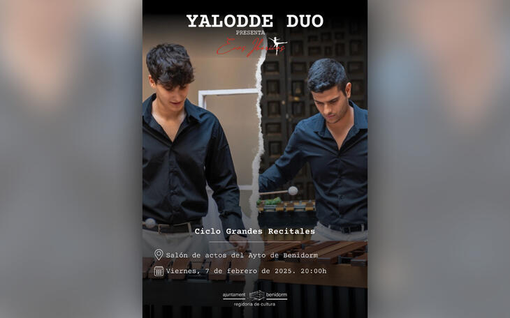 Cultura retoma este viernes el Ciclo de Grandes Recitales con los ‘Ecos Ibéricos’ de Yalodee Duo